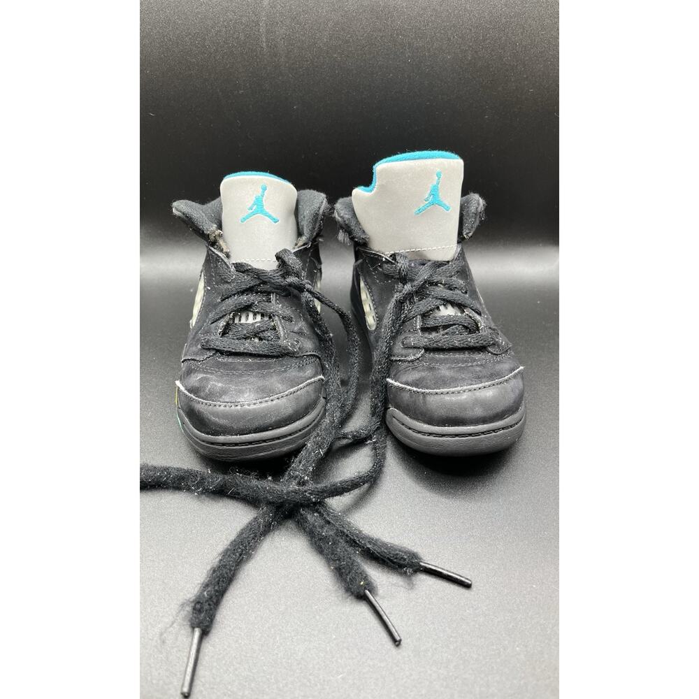 Jordan 5 Retro (TD) Size 9c - 'Aqua' Toddler Sneakers HEAVILY WORN/DAMAGED/BEAT